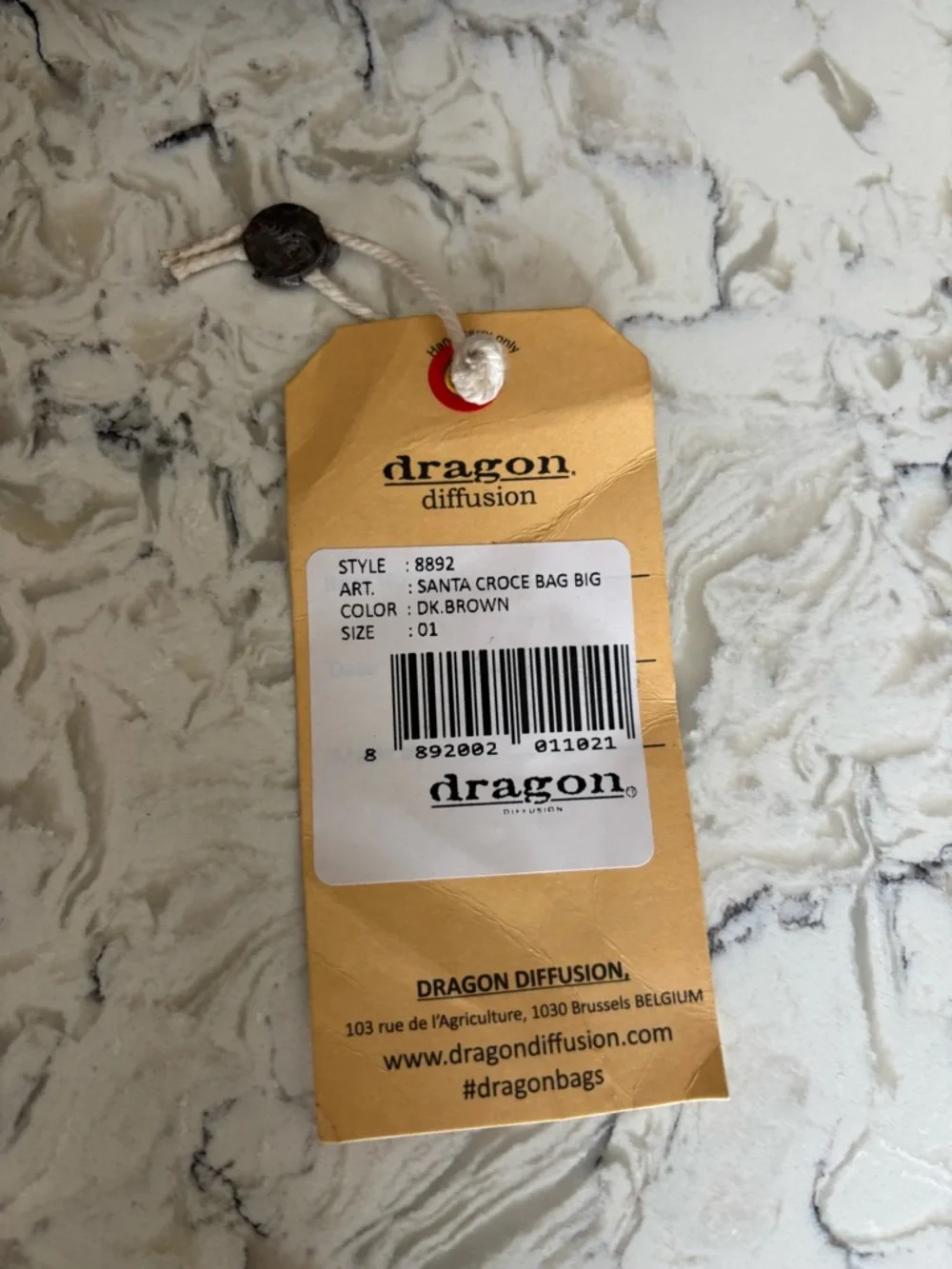 Dragon Diffusion Big Santa Croce Bag Dark Brown - Picture 5 of 11
